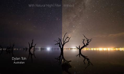 nisi natural night filter minimaliseer lichtvervuiling