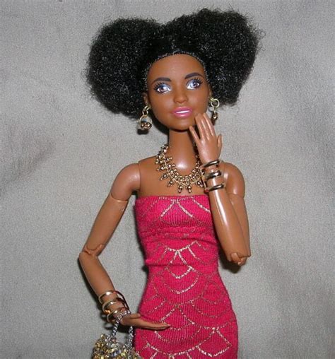 Barbie Aa African American Hybrid Fashionistas Doll Now Fully