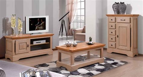 salon rustique en chene paris meubles bois massif