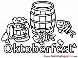 Sheet Colouring Oktoberfest Feast Coloring Title sketch template