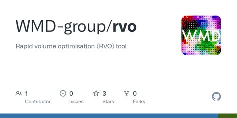 github wmd grouprvo rapid volume optimisation rvo tool