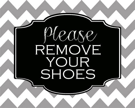 remove  shoes sign lose  shoes printable etsy