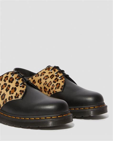 dr martens  leopard leopard print hair shoes martens