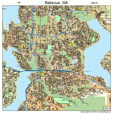 bellevue washington street map