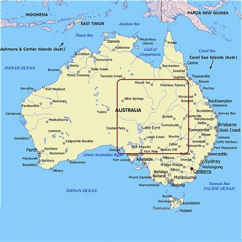 australia map geography pictures map  australia region political