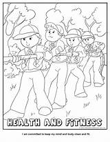 Coloring Pages Exercise Fitness Preschoolers Kids Color Printable Getcolorings Perfect Print sketch template