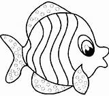 Fish Coloring Pages Cute Simple Getcolorings Charming Color Cartoon sketch template