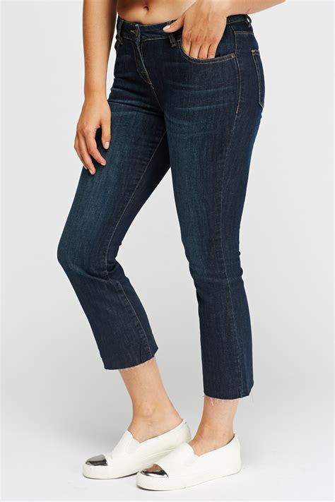 ankle cropped flare jeans just 3