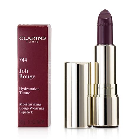 joli rouge long wearing moisturizing lipstick 744 soft plum