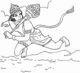 Hanuman Coloring Drawing Lord Shri Pages Anjaneya Janmashtami Swamy Krishna Kids Colouring Hindu Printable God Jai Drawings Painting Festival Wallpaper sketch template