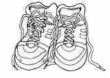 Shoes Coloring Shoe Pages Clipart Tennis Nike Outline Old Running Pair Printable Kids Gym Class Clip Drawing Dance Print Cliparts sketch template