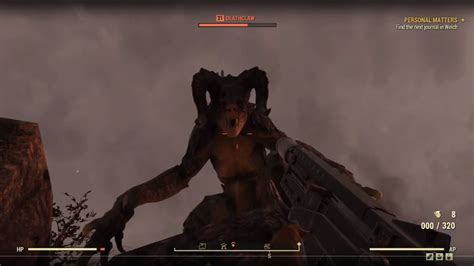fallout 76 making friends with a deathclaw youtube