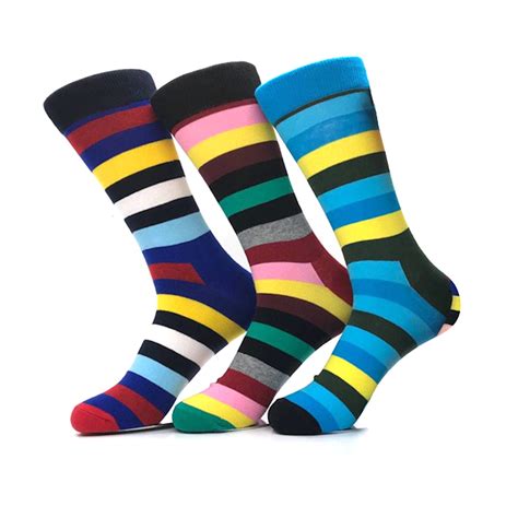 stripe sock bundle i 3 pack multi color amedeo exclusive
