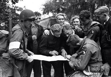 dutch resistance fighters assist american paratroopers   st