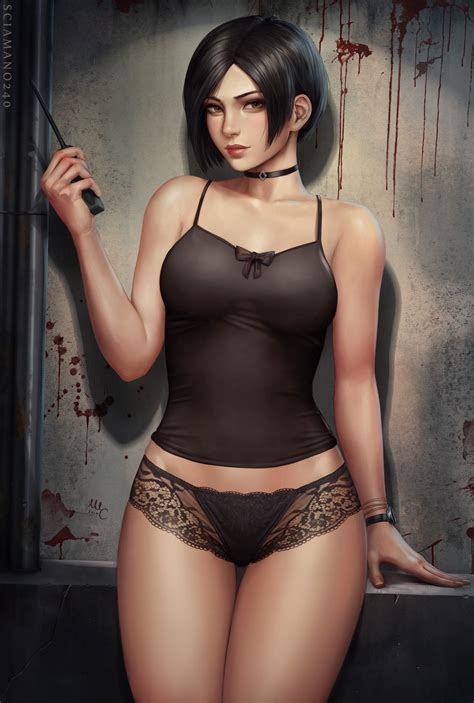 mirco cabbia resident evil ada wong cleavage lingerie