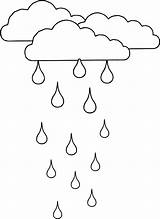 Rain Coloring Pages Cloud Printable Clouds Drawing Rainy Drops Boots Stratus Weather Colouring Color Raindrops Raindrop Drop Vector Getdrawings Print sketch template