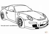 Porsche Coloring Pages 911 Gt3 Cars Cool Printable Color Kids Print Drawing Categories sketch template