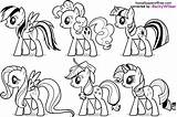 Coloring Pages Pony Little Printable Pie Rarity Ponies Mlp Kids Sheet Pinkie Greatest Characters Collection Para Together Colors Mark Mane sketch template