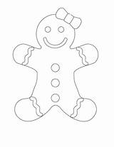 Gingerbread Coloring Man Girl Pages Printable Family Template Drawing Print Line Christmas Boy Color Men Sheet Getdrawings Getcolorings Kids Draw sketch template