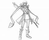 Jin Blazblue Kisaragi Character Trigger Calamity Pages Coloring sketch template