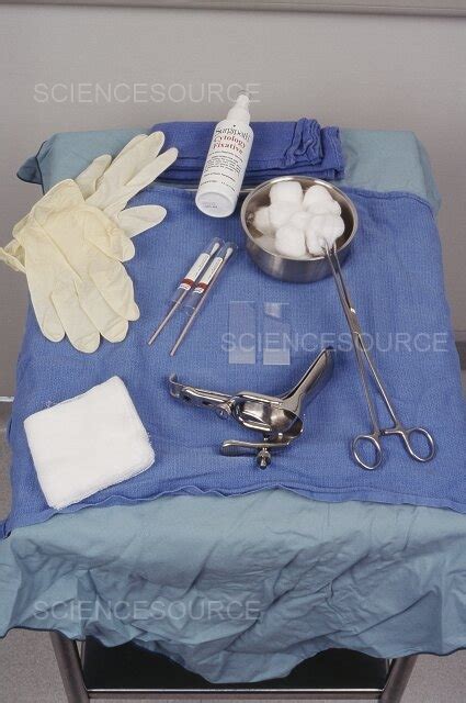 Photograph Pap Smear Tray Set Up Science Source Images