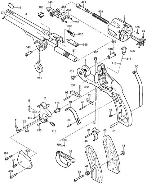 smith  wesson revolver parts diagram