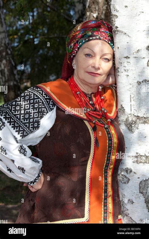 Woman In Traditional Ukrainian Dress At Pyrohovo State