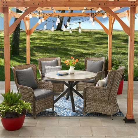 homes  gardens victoria outdoor dining patio set cushioned