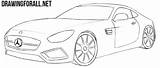 Mercedes Amg Draw Gt Benz Drawing Cars Stepan Ayvazyan Tutorials Posted sketch template