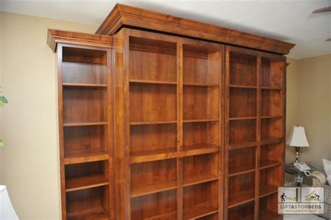 wooden library murphy bed plans pdf plans