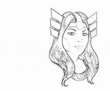 Sif Face Coloring Pages sketch template