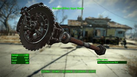 fallout  mod review classic super sledge youtube