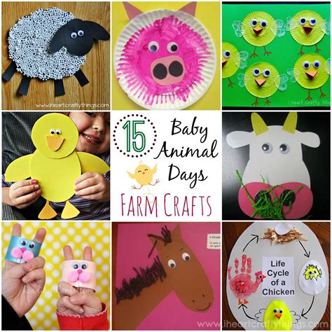baby animal days farm crafts  kids farm animal crafts farm