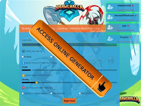 brawlhalla mobile mammoth coins hack  generator cheating