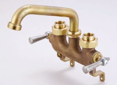 central brass  laundry faucet woffset legs  wall