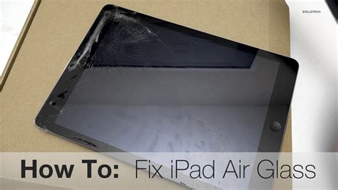 fix ipad air broken glass youtube