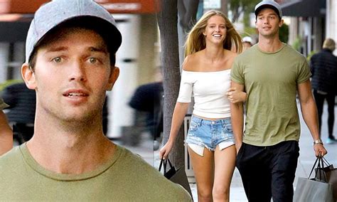 patrick schwarzenegger shops with girlfriend abby champion ahead of the
