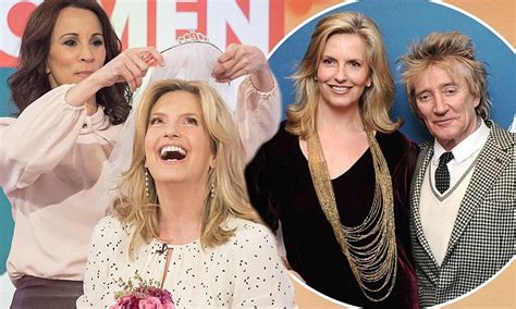 penny lancaster appears on loose women after rod stewart reveals they