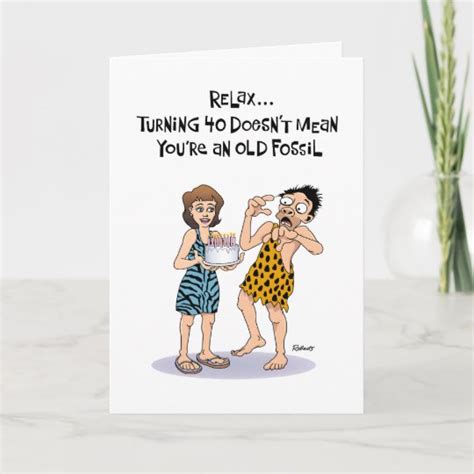 funny 40th birthday greeting for him card
