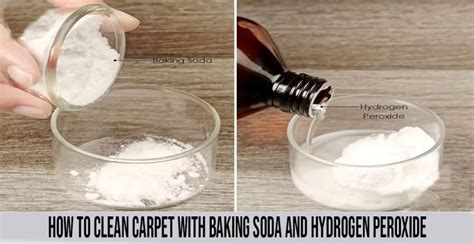 clean carpet stains  hydrogen peroxide  baking soda www