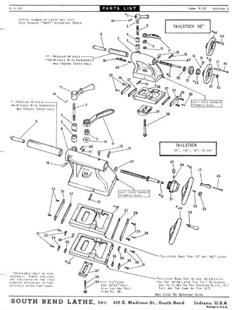 south bend lathe reference books parts list automechanic shop manuals dvd ca