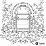Gate Garden Drawing Coloring Pages Getdrawings sketch template