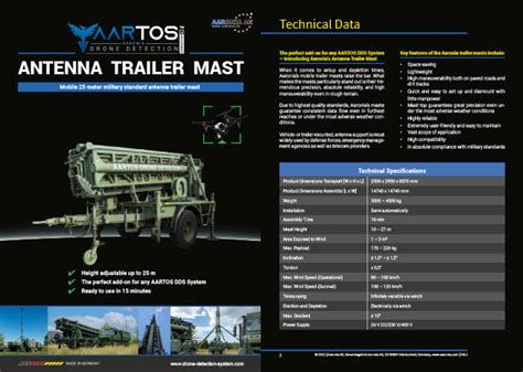 trailer masts aartos drone detection