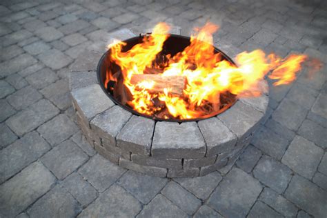 custom fire pit   paver patio fire pit custom fire pit hardscape
