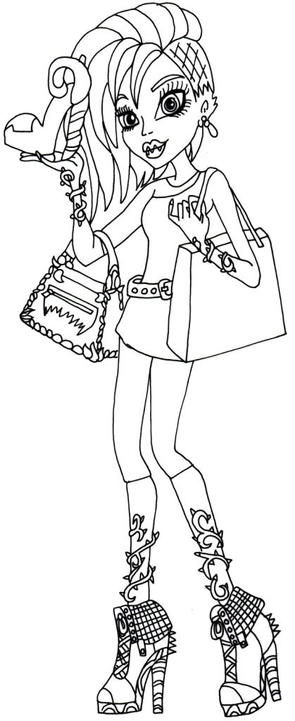 monster high  printable coloring pages
