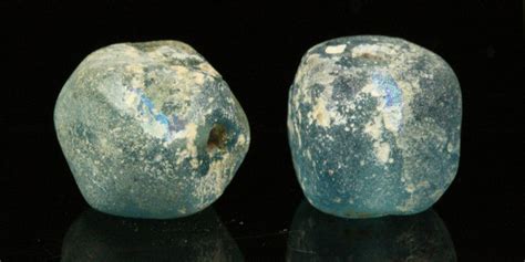 byzantine  islamic iridescent glass beads ma