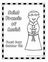 Assisi Catholic sketch template