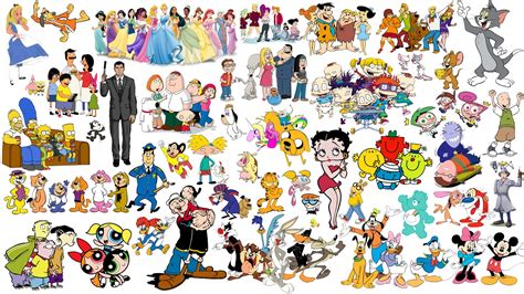 cartoon characters poster