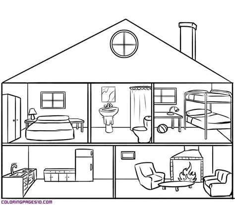 house  rooms coloring pages house colouring pages house drawing
