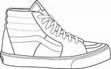 Template Shoe Shoes Vans Templates Drawings Drawing Sneakers Sketch Outline Sk8 Sketches Printable Van Hi Old Coloring Nike Sneaker Pages sketch template
